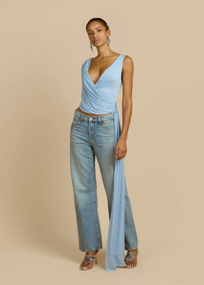 Solene Top Blue