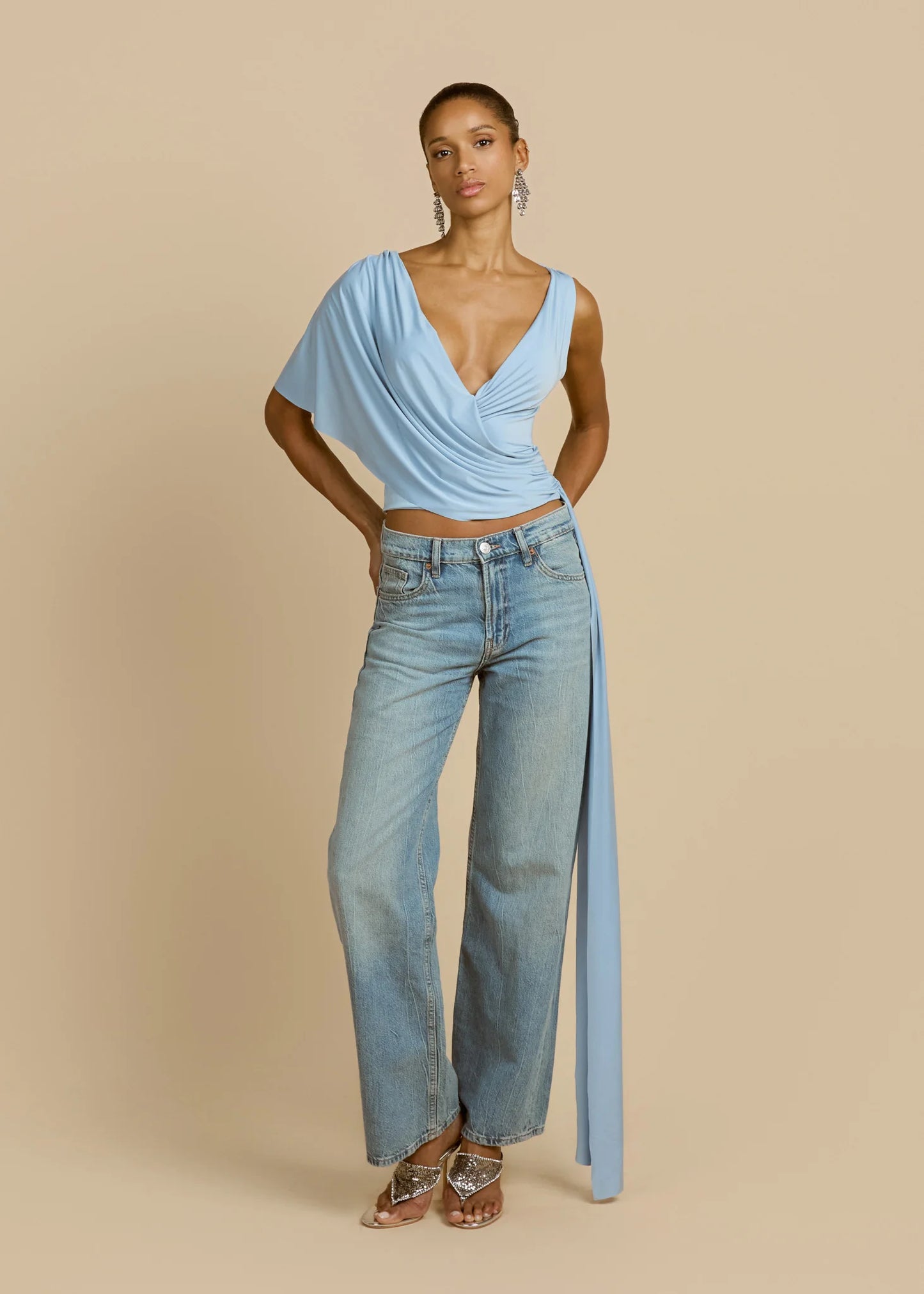 Solene Top Blue