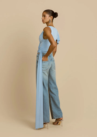 Solene Top Blue