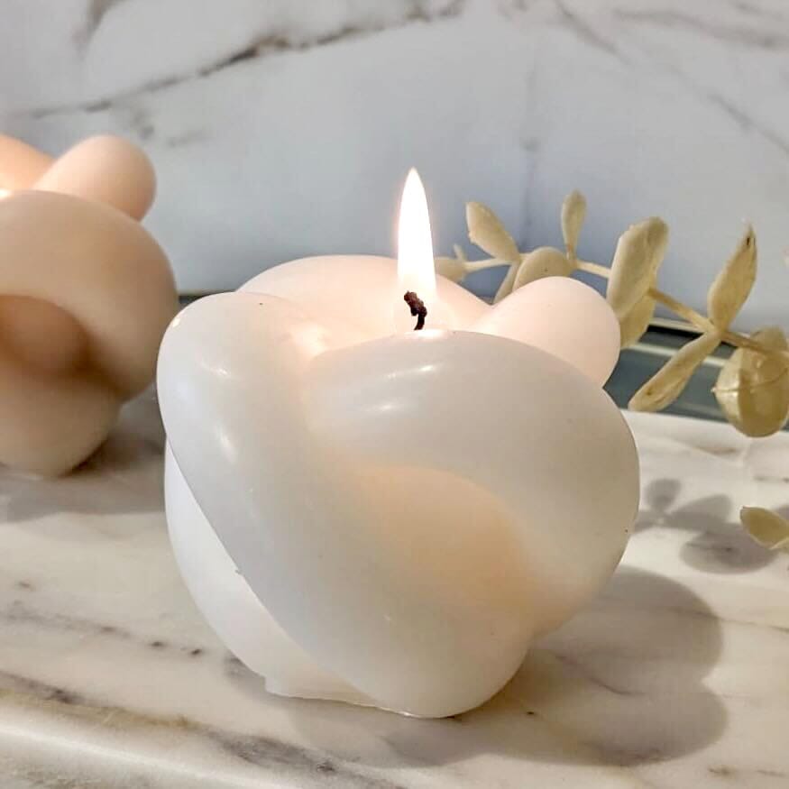 Adaline Cream Mini Knot Candle