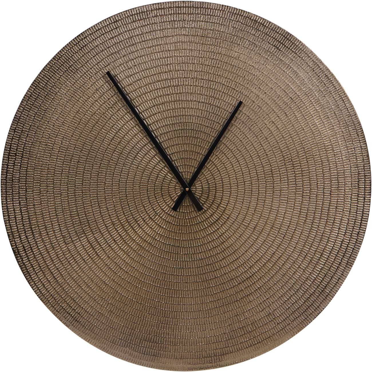 Adelaide Large Textured Champagne Gold Wall Clock