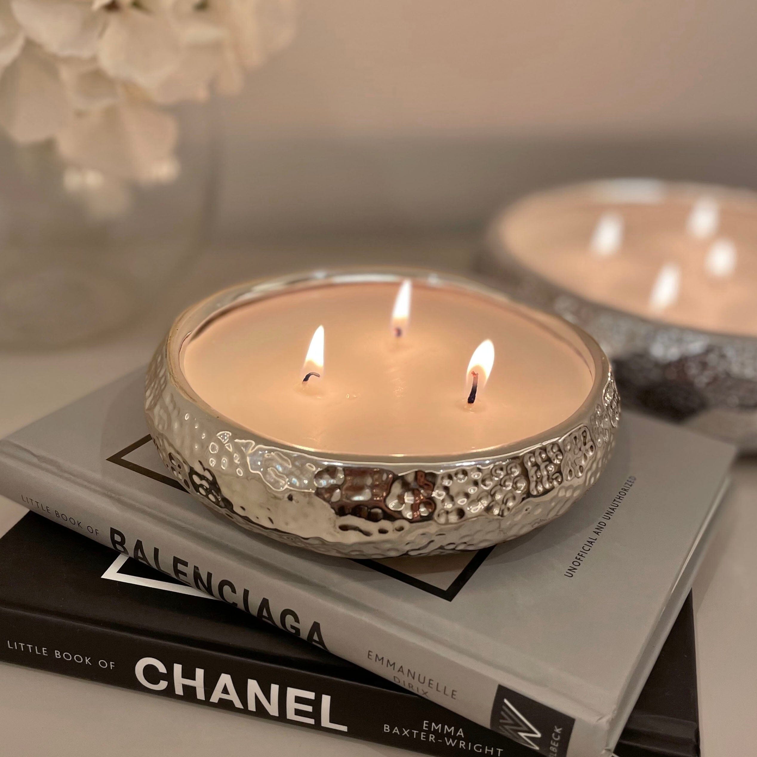 Aeolian 3 Wick Silver Candle