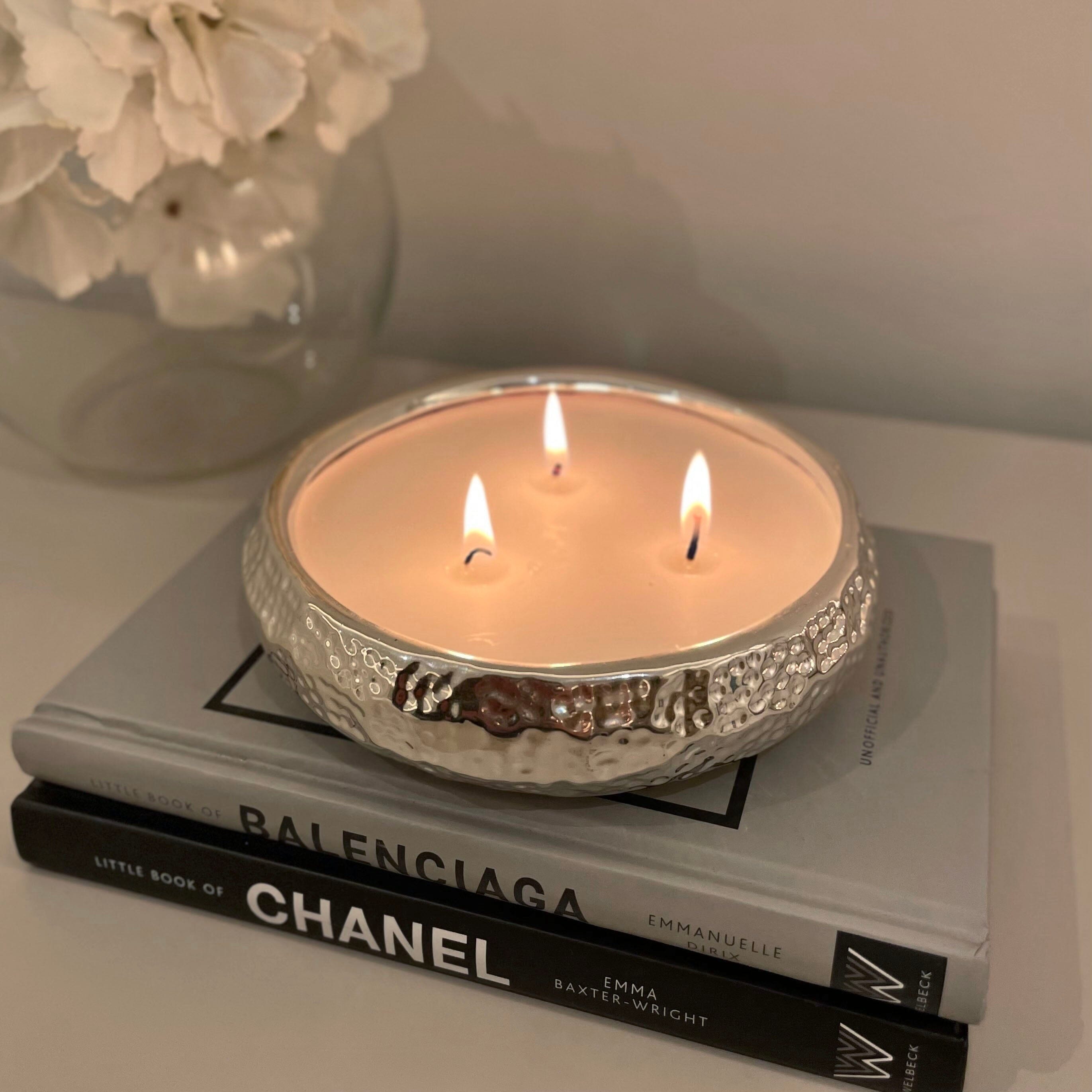 Aeolian 3 Wick Silver Candle