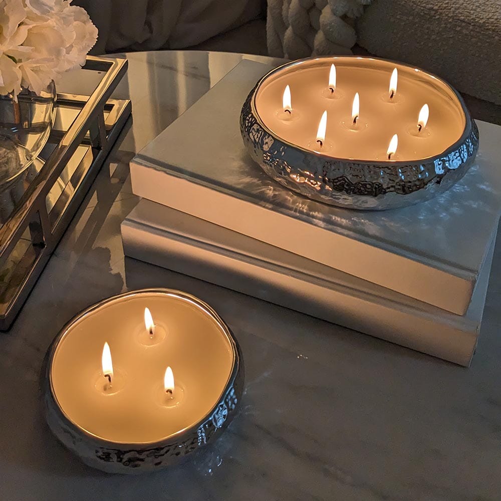 Aeolian 7 Wick Silver Scented Candle