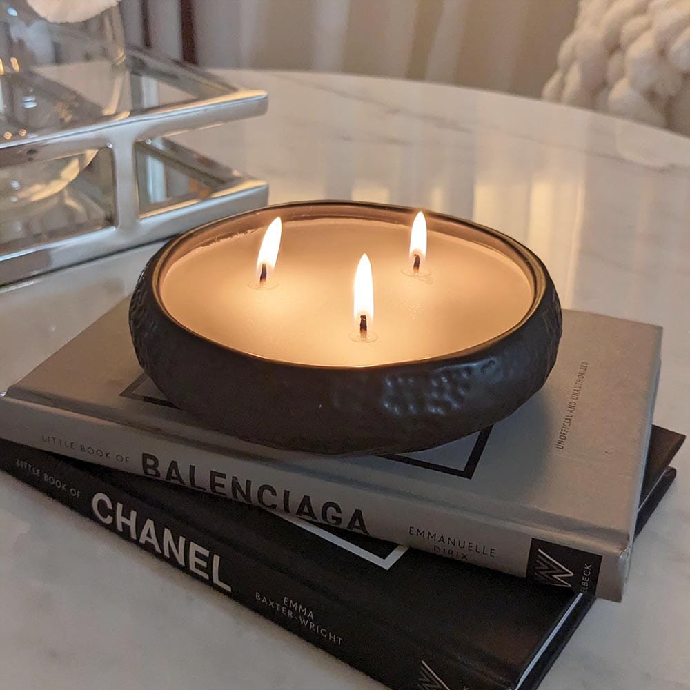 Aeolian Black 3 Wick Scented Candle