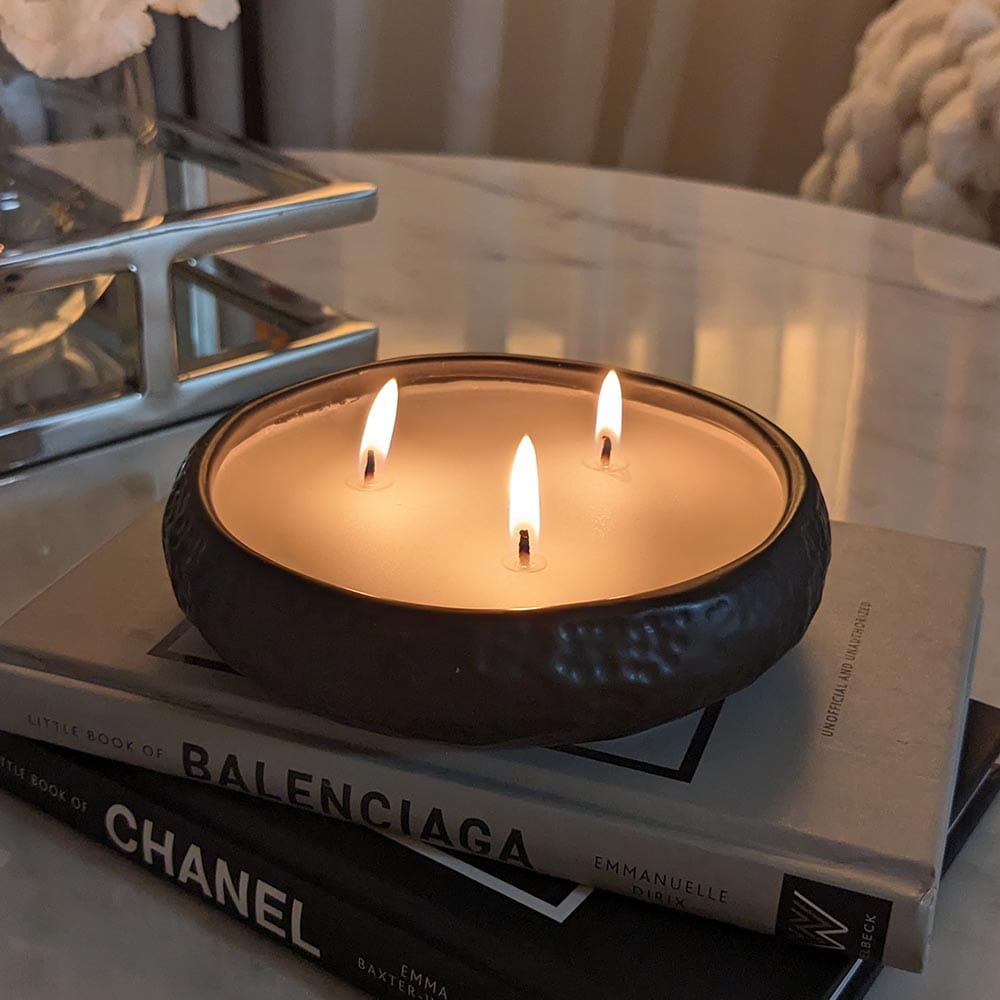 Aeolian Black 3 Wick Scented Candle