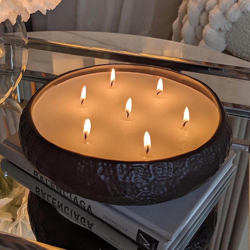 Aeolian Black 7 Wick Scented Candle