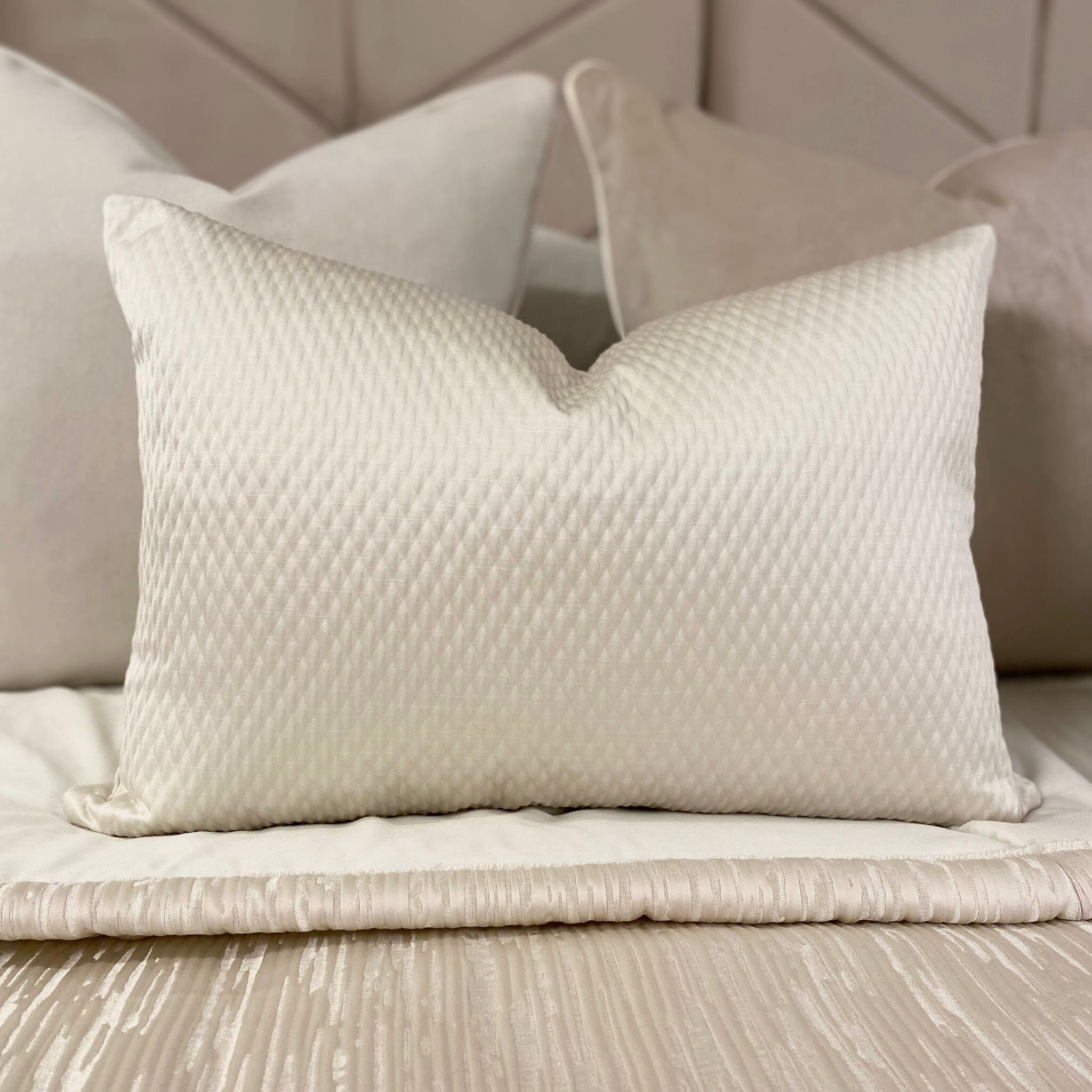 Alie Ivory Bolster Cushion - 35x50cm