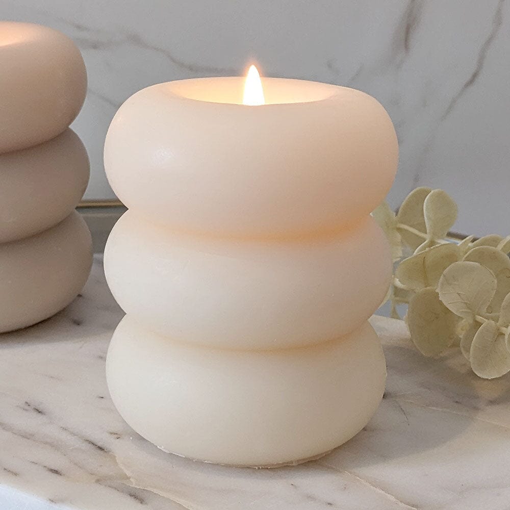 Amelia Cream Mini 3 Tiered Candle