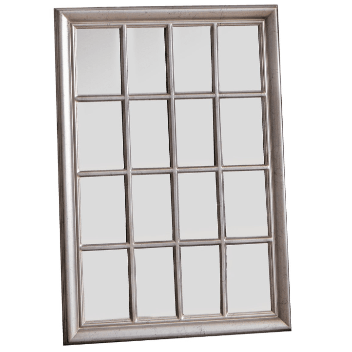 Andrii Silver Antique Window Mirror