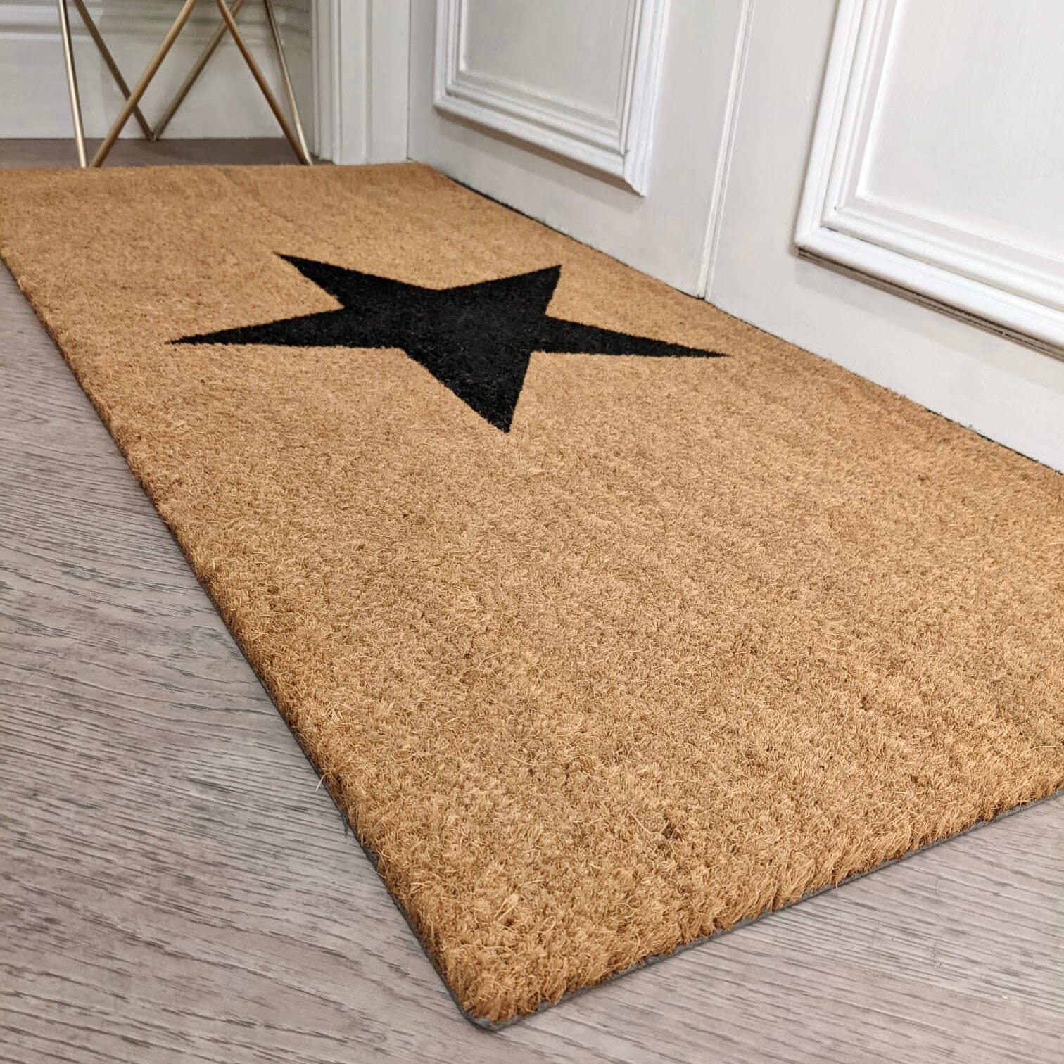 Arco Natural Star Print Large Doormat