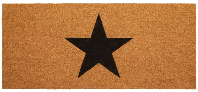 Arco Natural Star Print Large Doormat