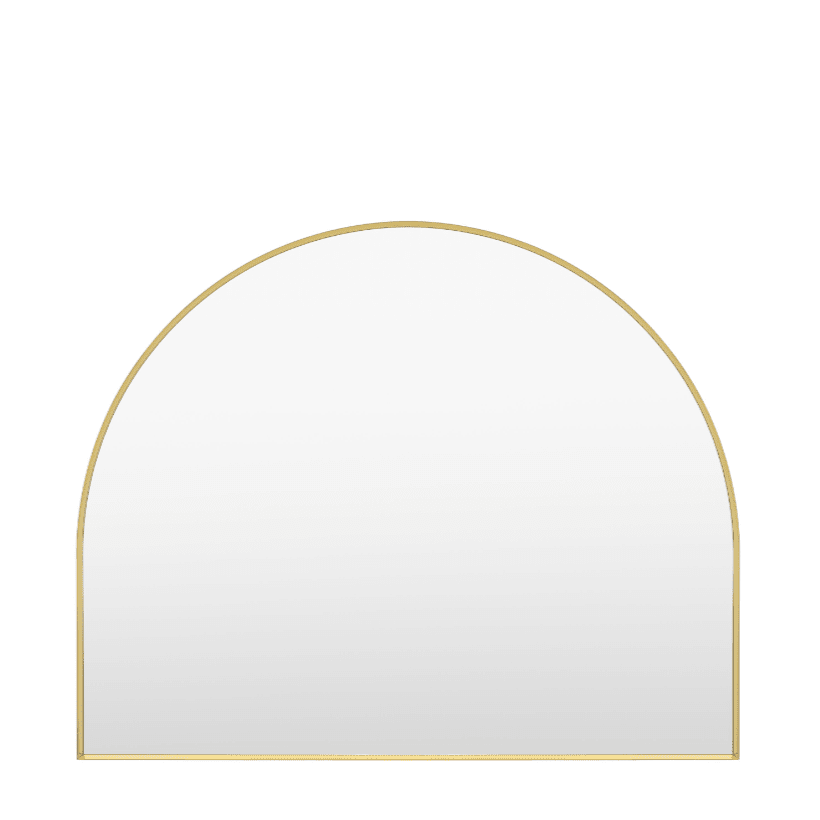 Arian Gold Large Overmantle Arched Mirror