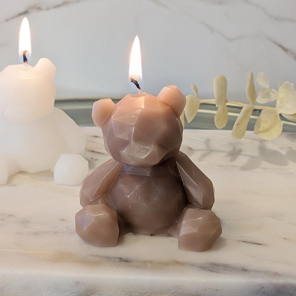 Arya Brown Mini Bear Shaped Candle