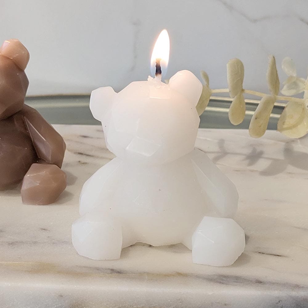 Arya Cream Mini Bear Shaped Candle