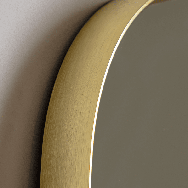 Bailey Gold Curved Leaner Mirror