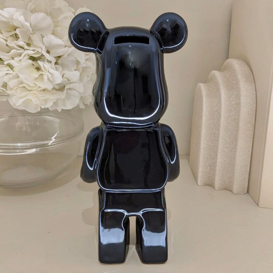 Black Pearlescent Standing Bear Ornament