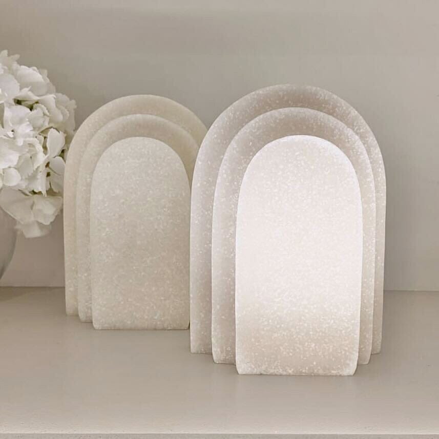 Delaney White Marble Effect Set of 2 Bookends