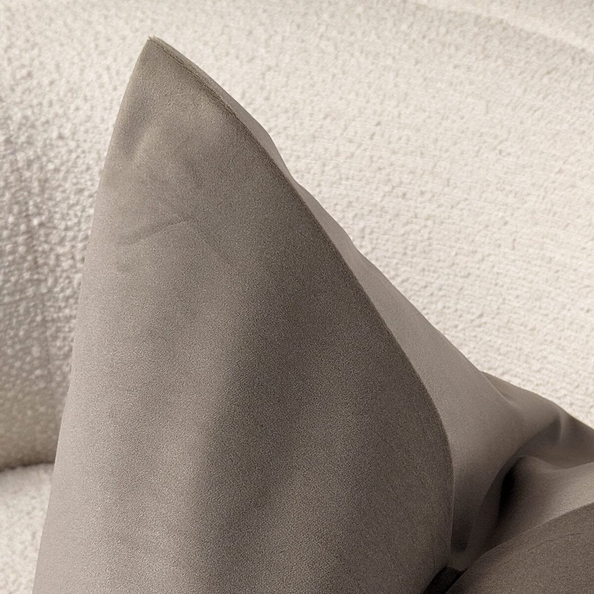 Delanie Latte Velvet Bolster Cushion - 30x50cm