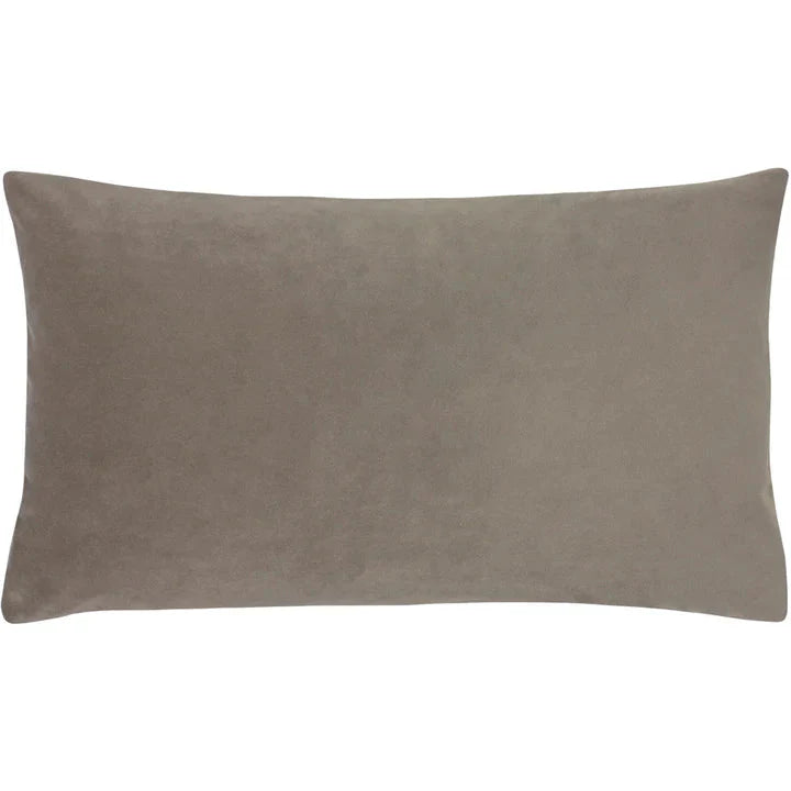 Delanie Latte Velvet Bolster Cushion - 30x50cm