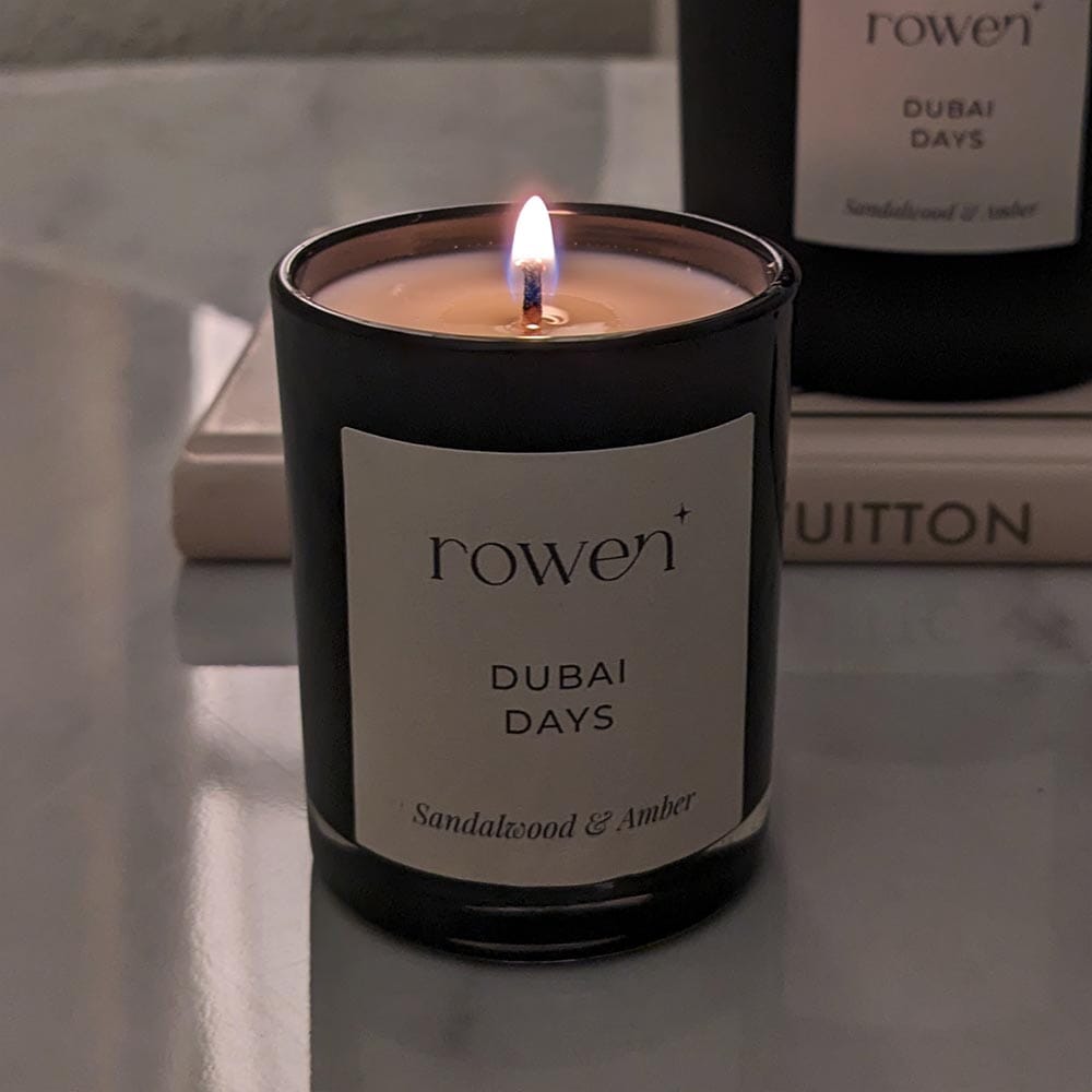 Dubai Days Black Petite Candle - Sandalwood & Amber