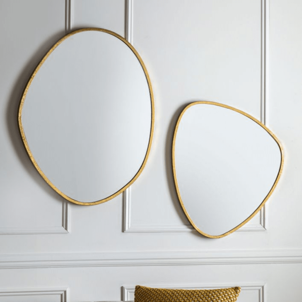 Eccleston Large Gold Pebble Wall Mirror