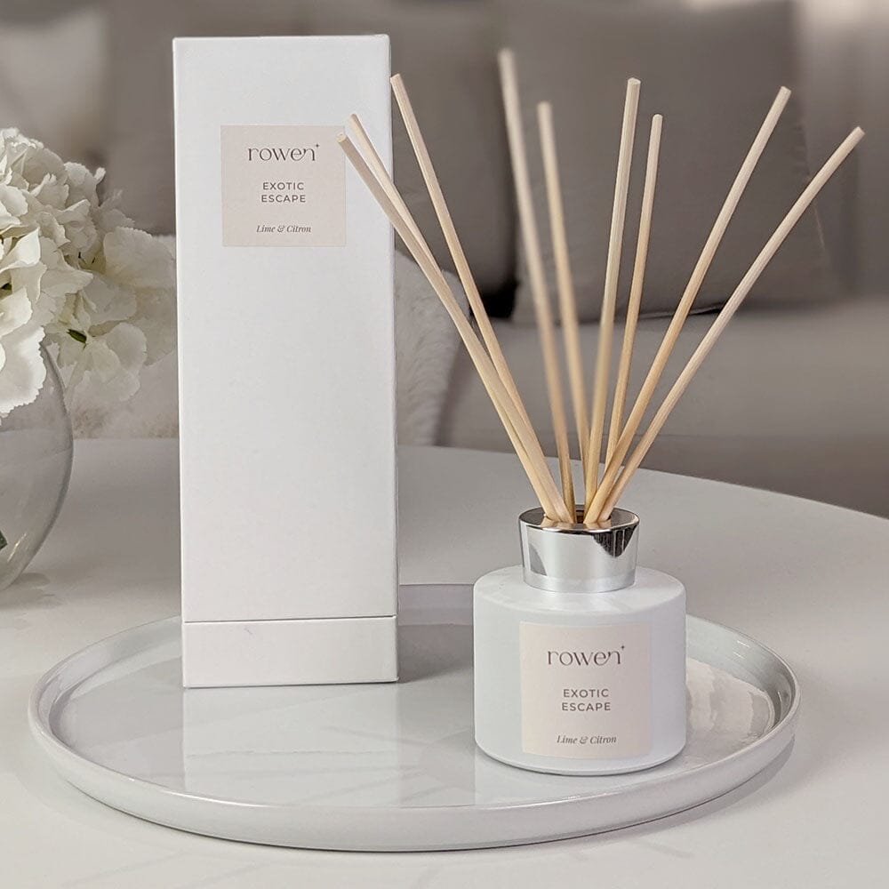 Exotic Escape White & Silver Reed Diffuser - Lime & Citron 120ml