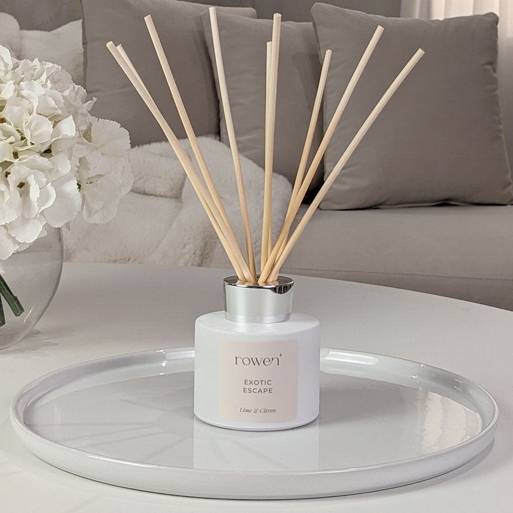 Exotic Escape White & Silver Reed Diffuser - Lime & Citron 120ml