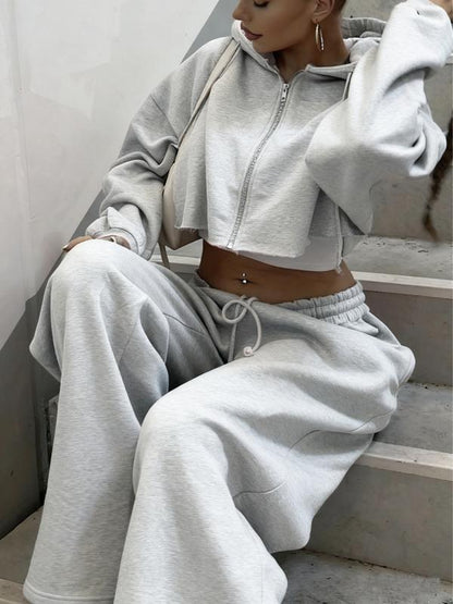 Luna Zip Hoodie Set