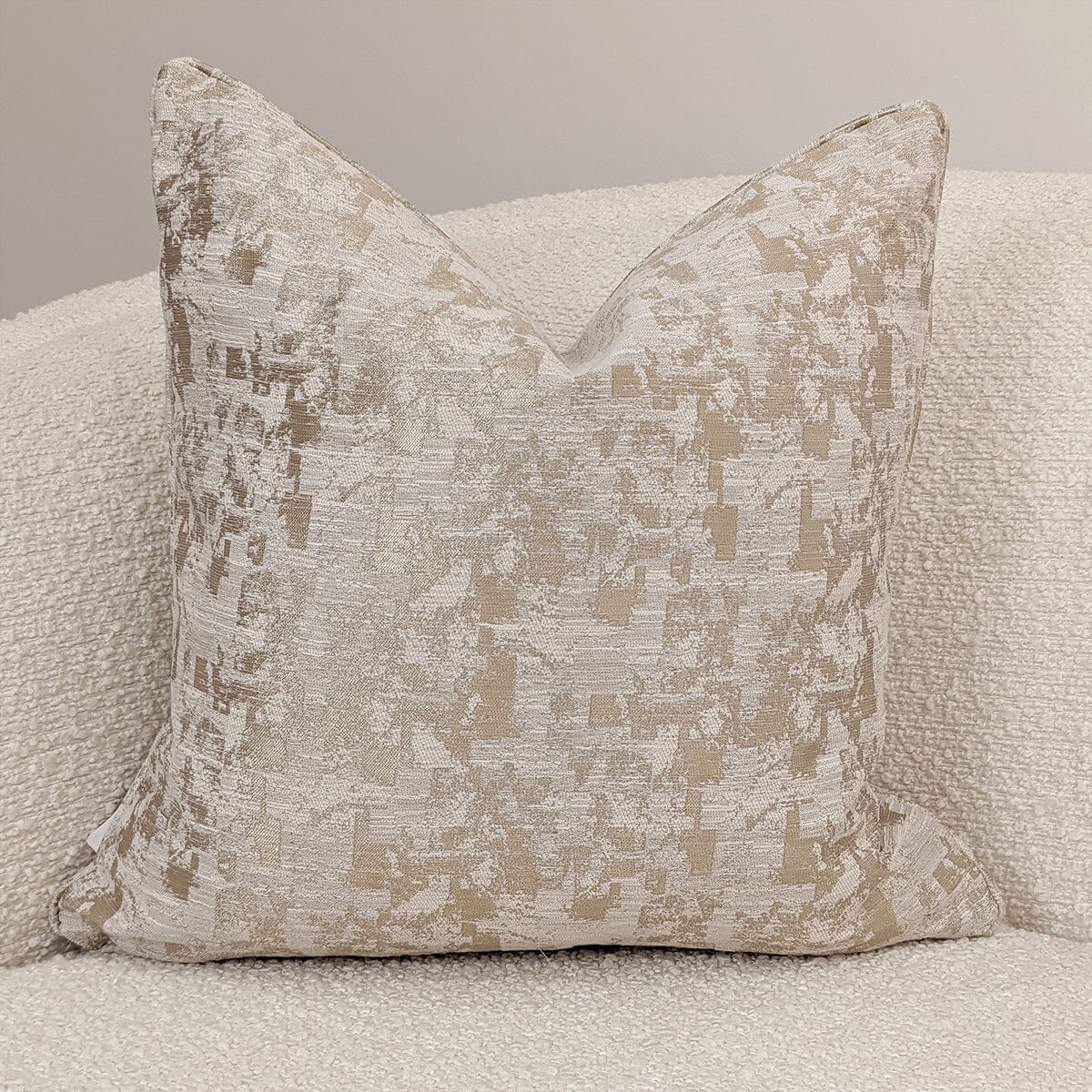 Hornsby Antique Gold Distressed Effect Cushion - 43 x 43cm