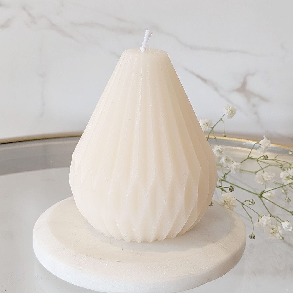 Isabella Cream Mini Teardrop Shaped Candle