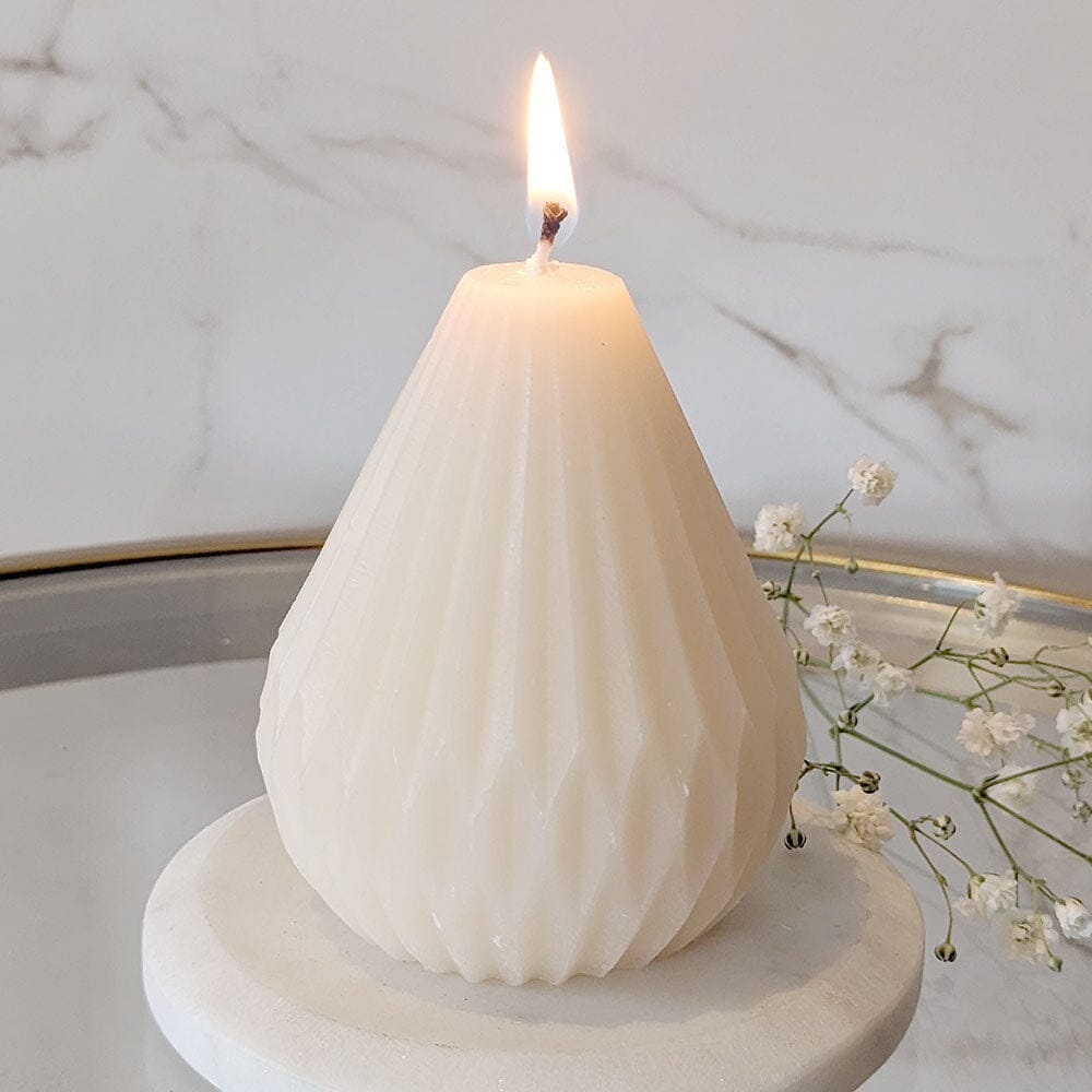 Isabella Cream Mini Teardrop Shaped Candle