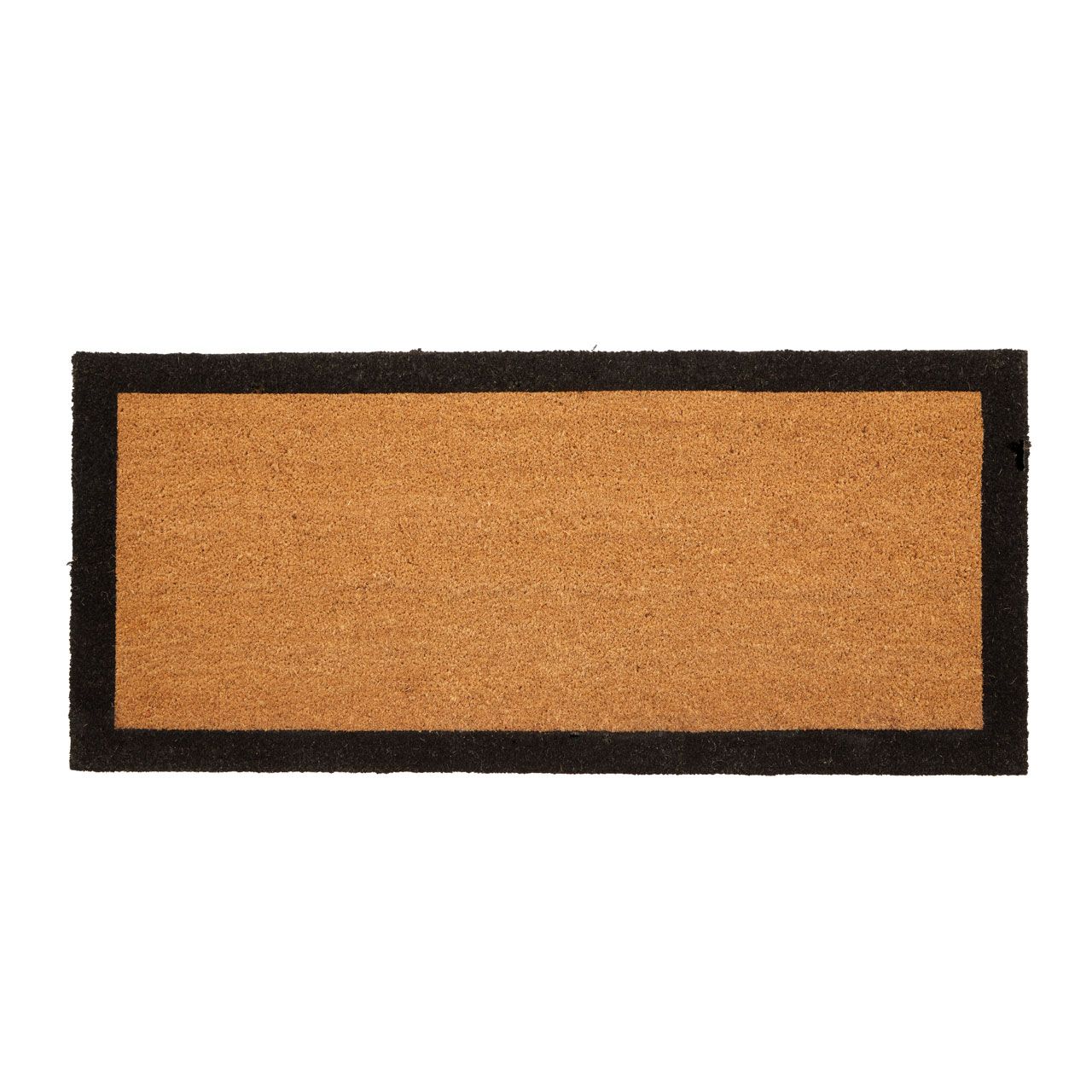 Kyla Black Border Natural Large Doormat