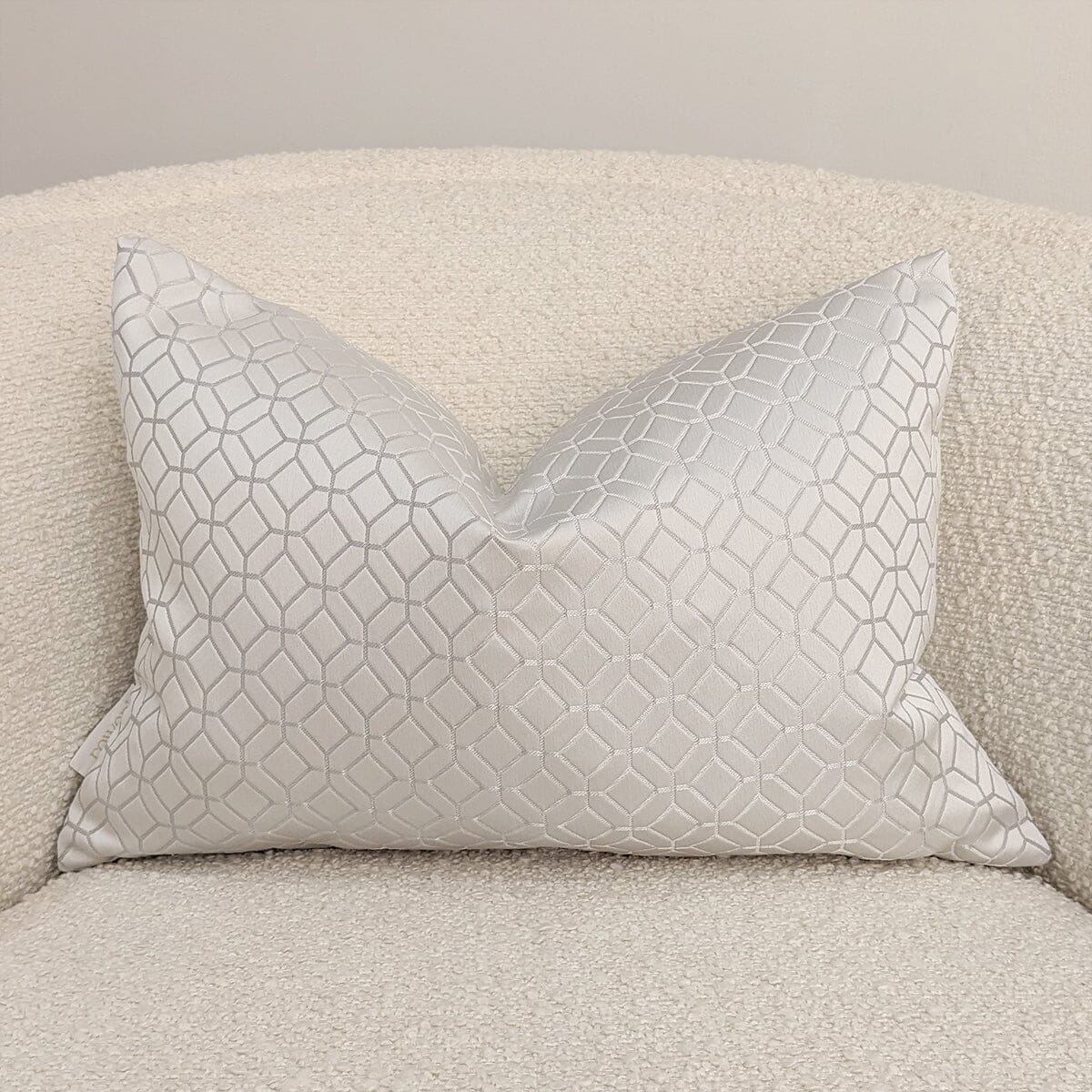 Lanark Platinum Bolster Cushion - 35 x 50cm