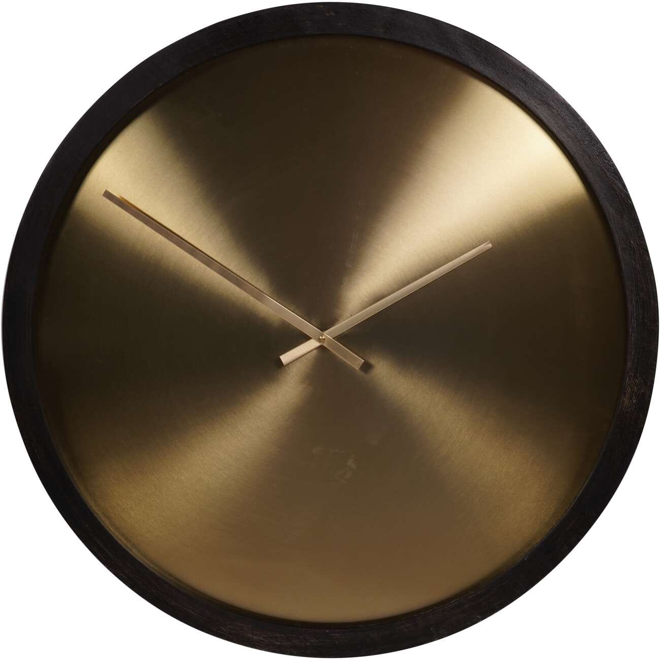 Laylani Brass & Black Medium Wall Clock