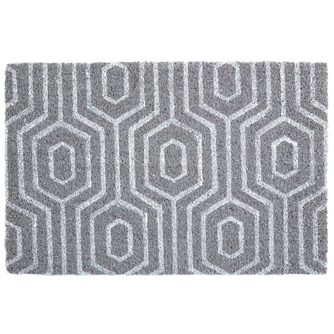 Lia Grey Geometric Doormat