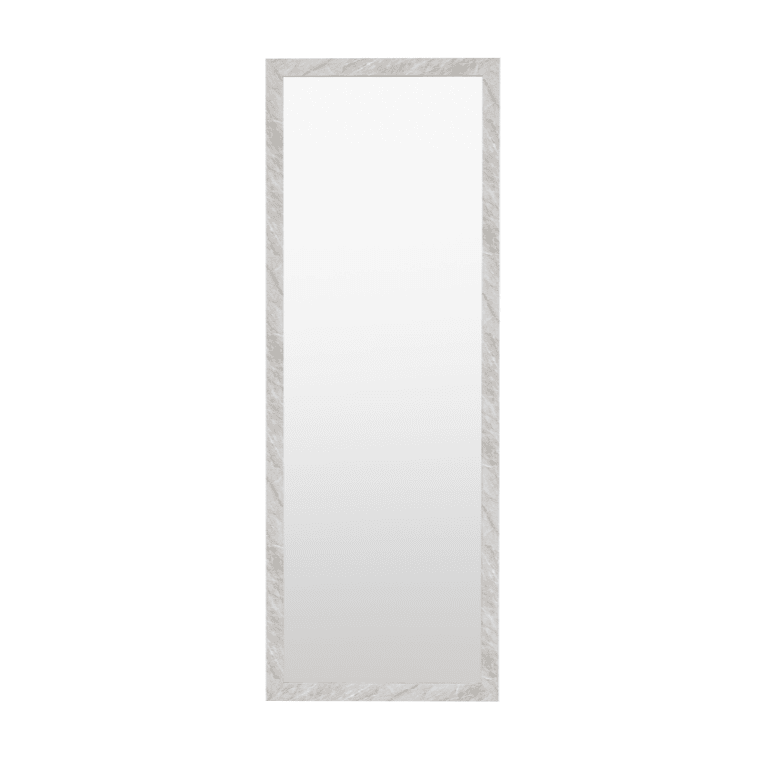 Marcie Large White Marbled Leaner Wall Mirror