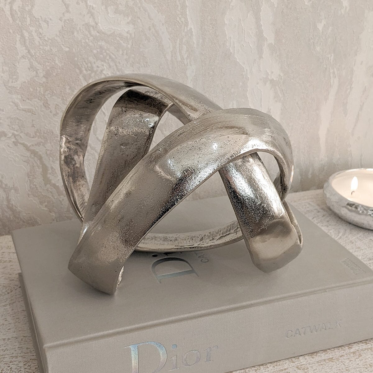 Marteli Decorative Silver Knot Sculpture