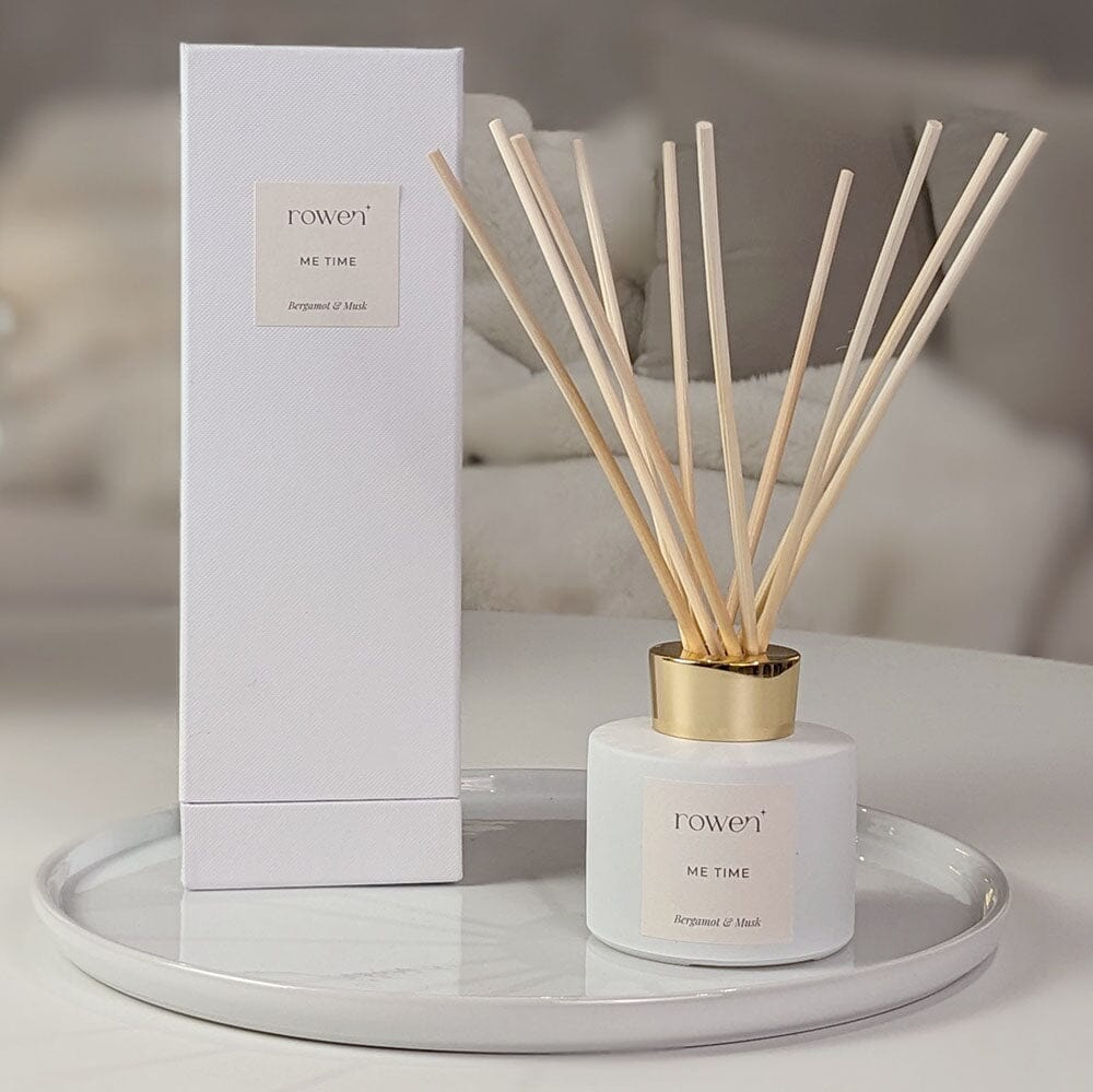 Me Time White & Gold Reed Diffuser - Bergamot & Musk 120ml