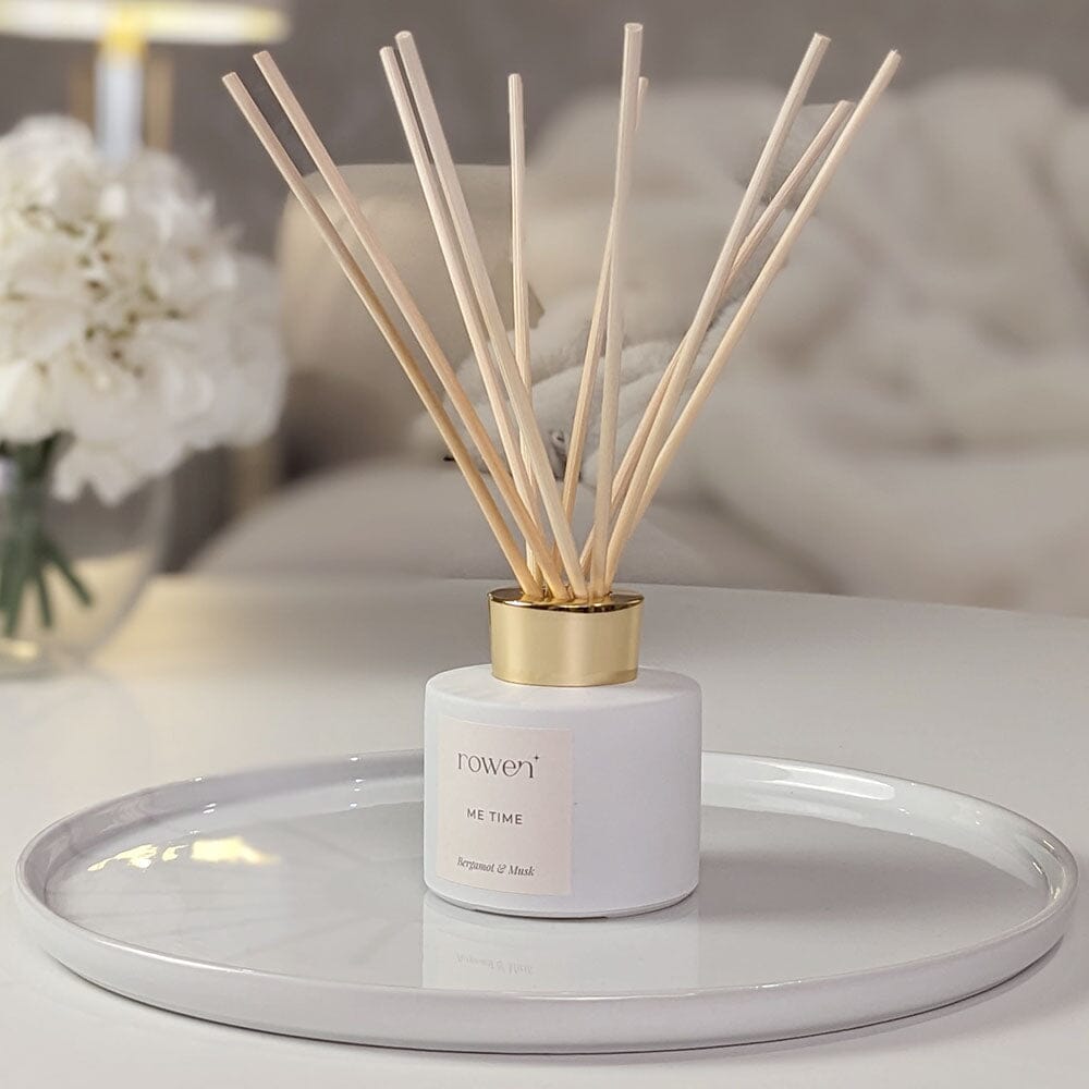 Me Time White & Gold Reed Diffuser - Bergamot & Musk 120ml