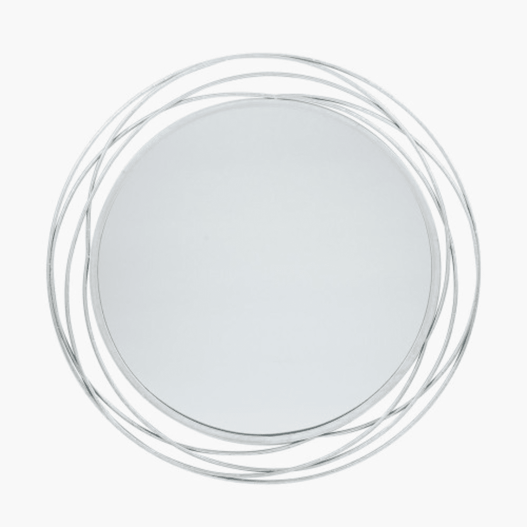 Nantes Silver Round Wall Mirror