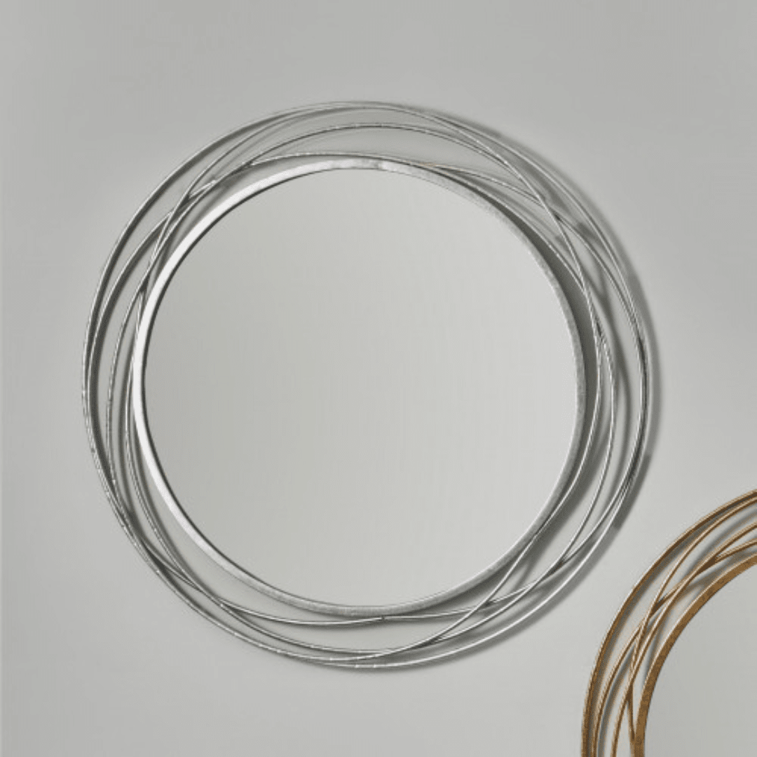 Nantes Silver Round Wall Mirror