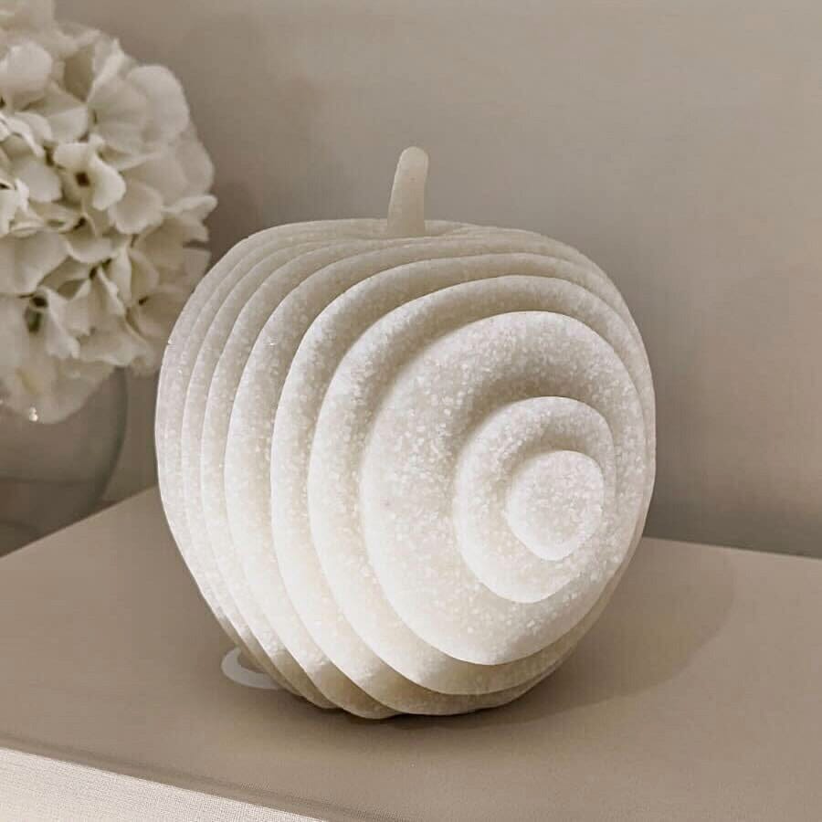 Orla White Decorative Apple Ornament