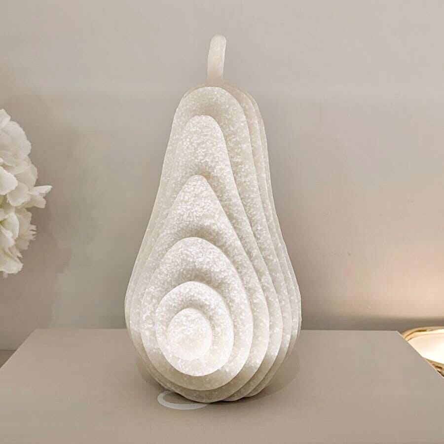 Orla White Decorative Pear Ornament