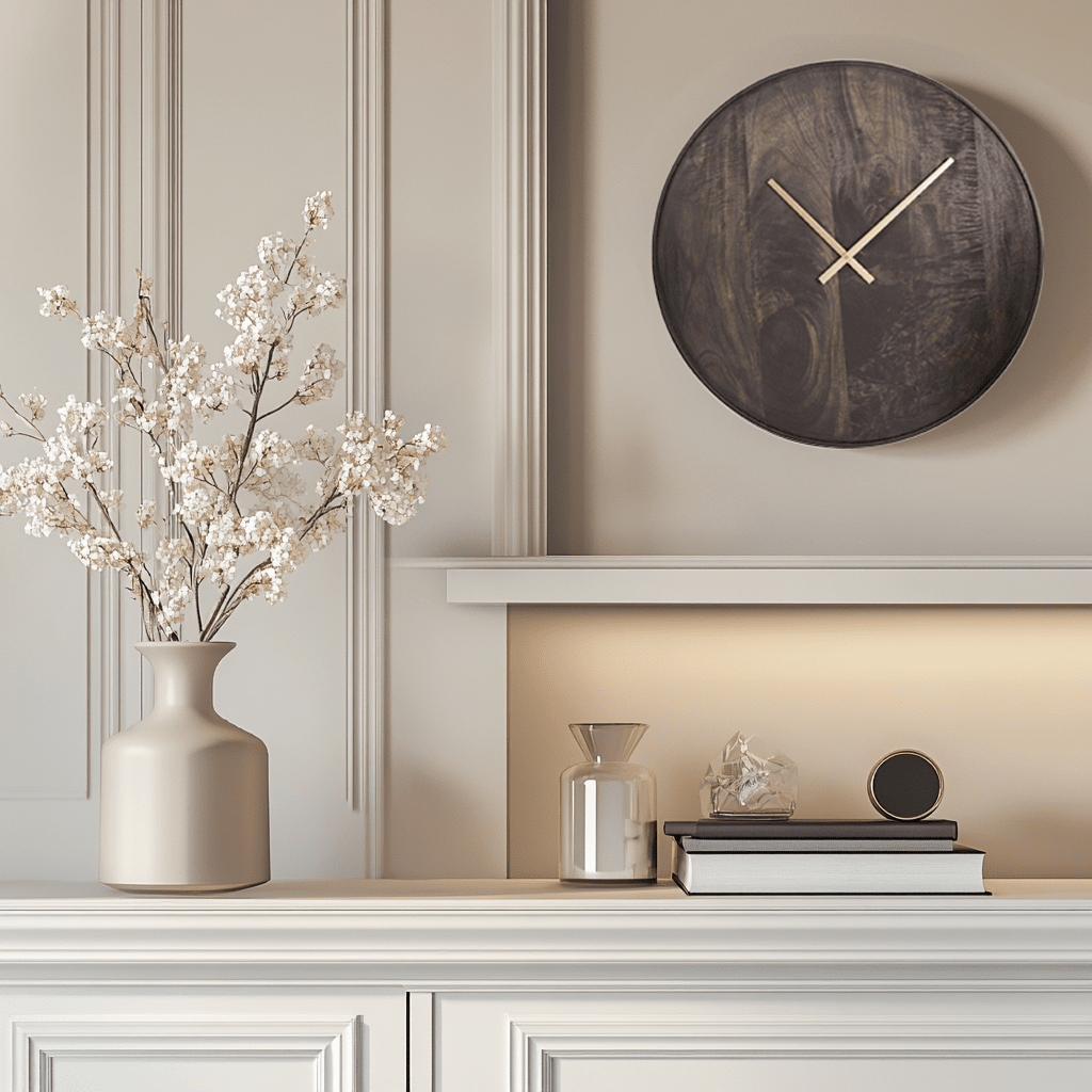 Palermo Large Brown Mango Wood Wall Clock