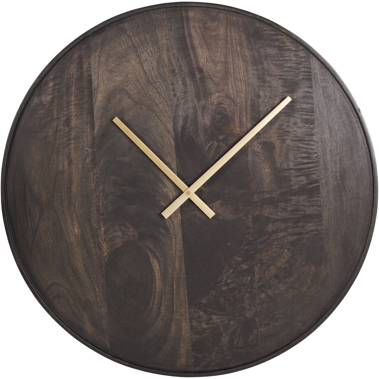 Palermo Large Brown Mango Wood Wall Clock