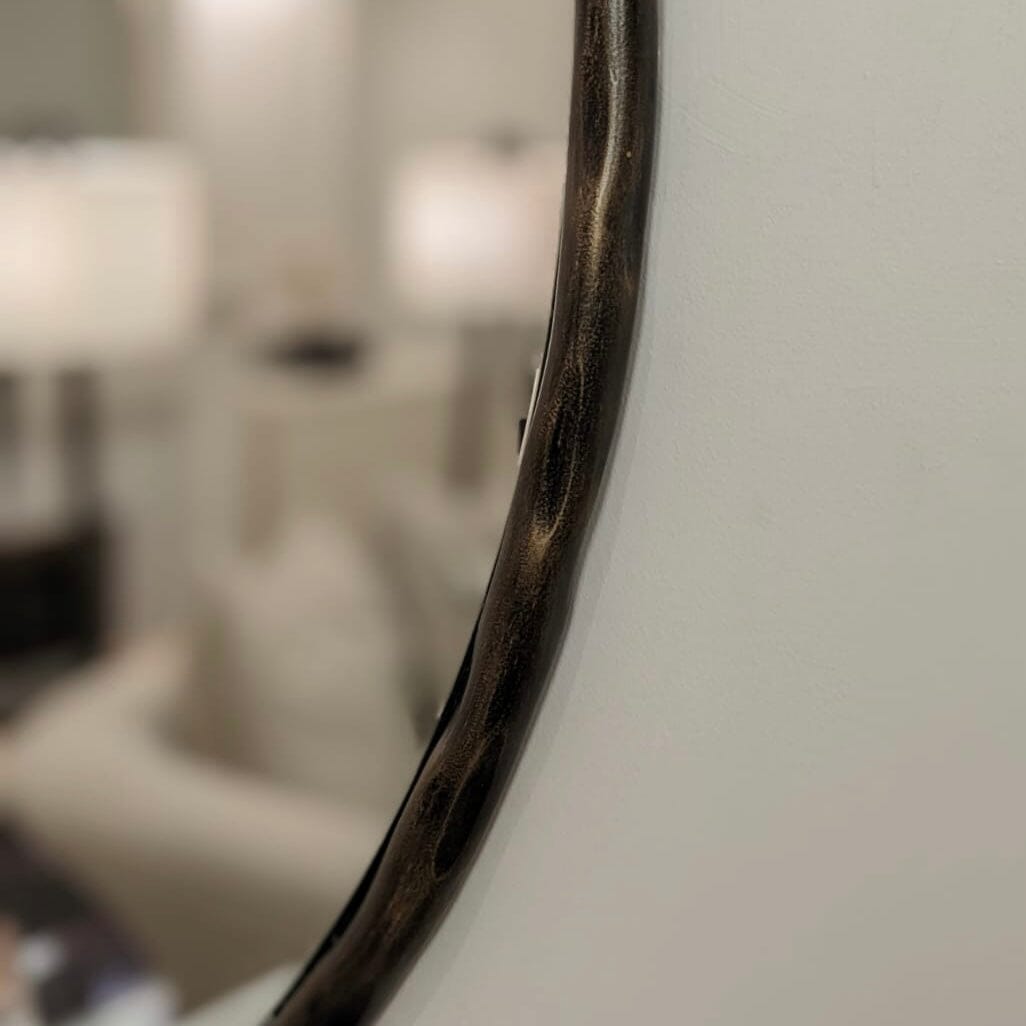 Raya Bronze Circular Mirror