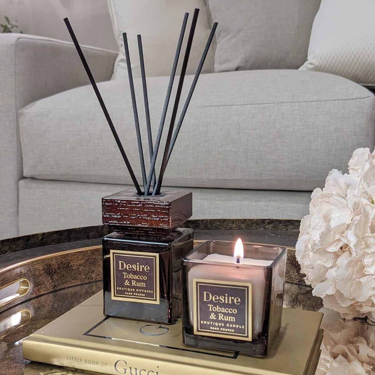 Tobacco & Rum Candle & Diffuser Gift Set